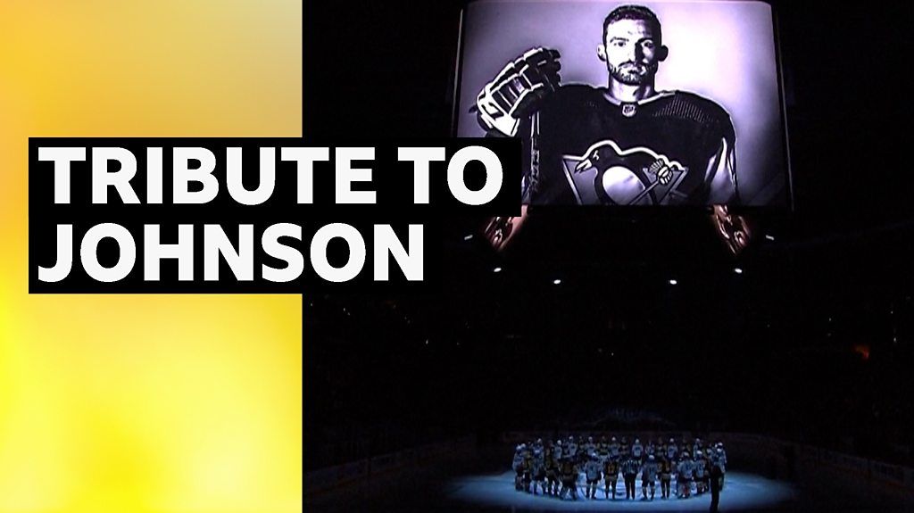 Pittsburgh Penguins give emotional tribute to Johnson