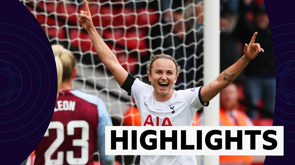 Aston Villa 2-4 Tottenham Hotspur: Spurs go top of Women's Super League  thanks to Thomas hat-trick - BBC Sport