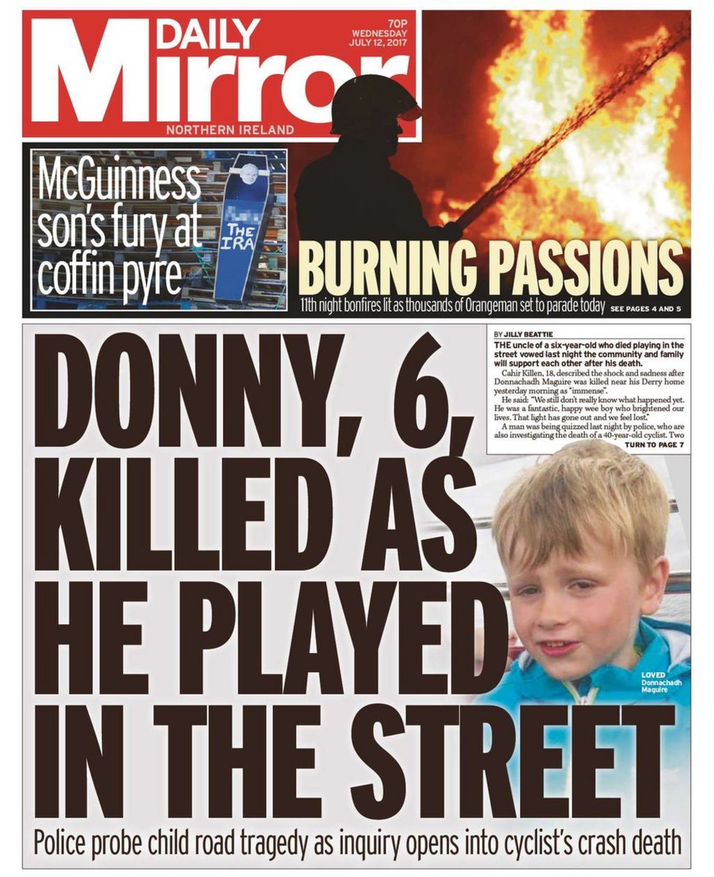 Road deaths devastation