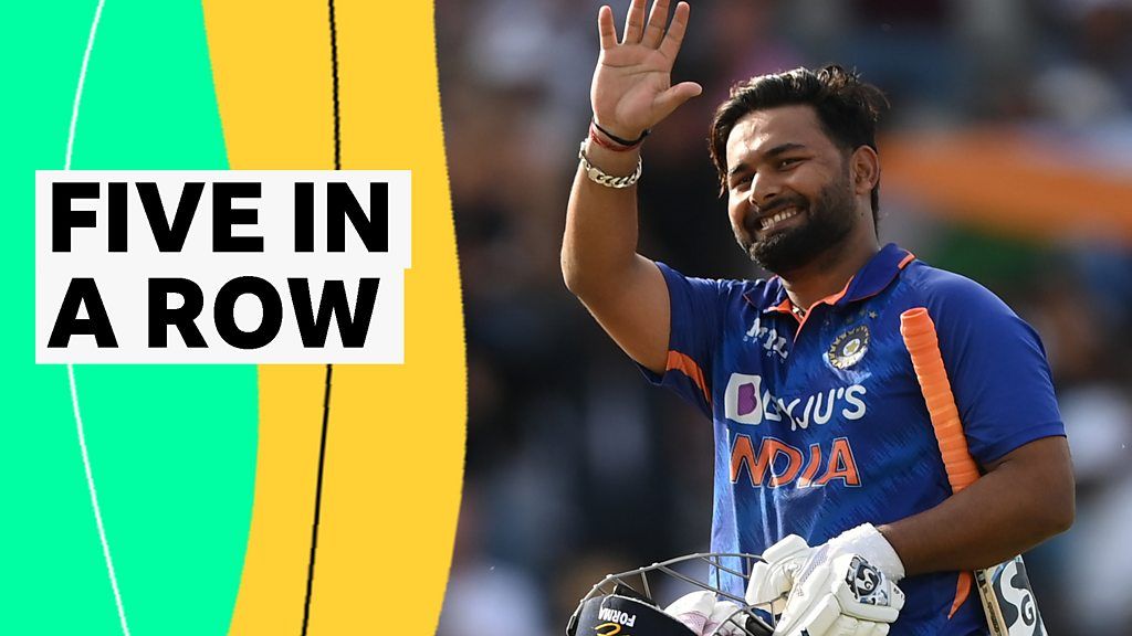 England v India, third ODI: Pant hits five fours in a row to finish off England