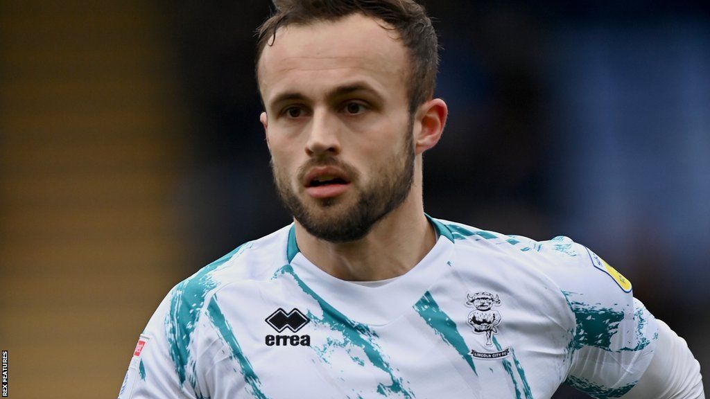 Charles Vernam in action for Lincoln City