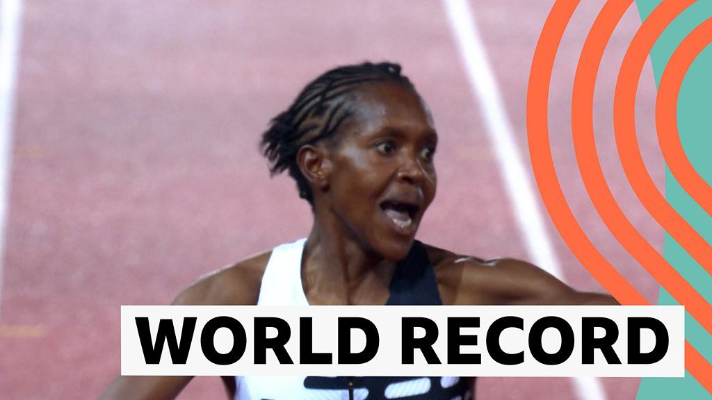 Diamond League: Faith Kipyegon breaks 1500m world record with 'sensational' run