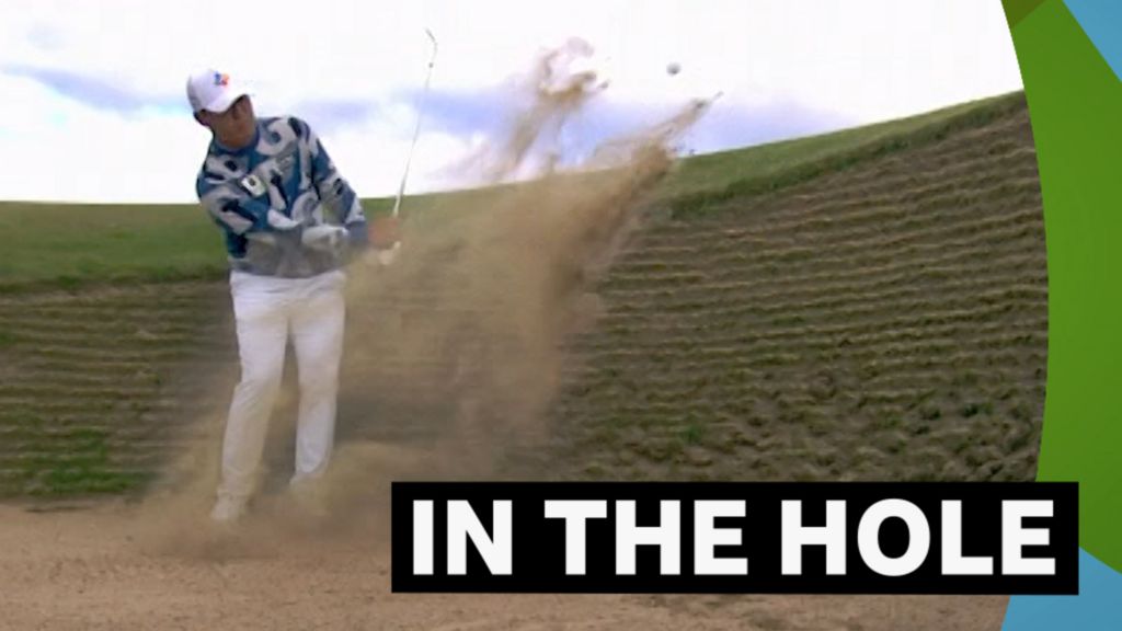 The Open 2022: Kim Si-Woo makes incredible bunker shot at second attempt