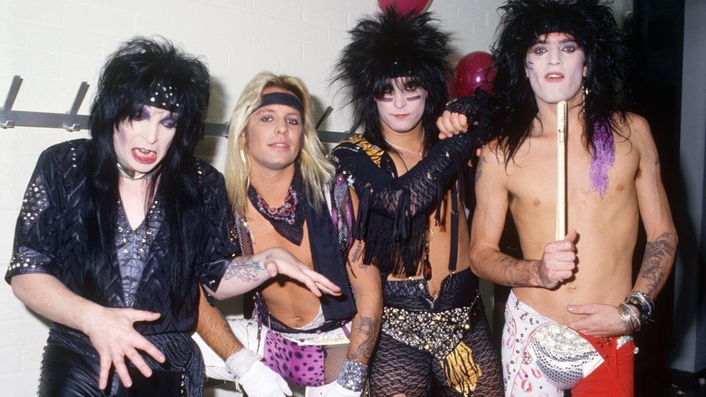Motley Crüe pictured in 1986