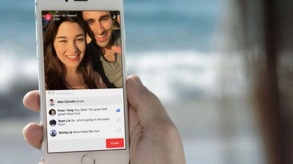 Facebook Rolls Out Live Streaming Video Service Bbc News