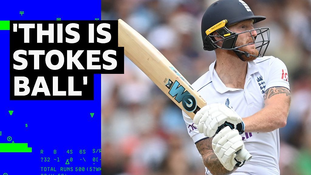 Ashes: Ben Stokes hits three sixes in a row to reach 100