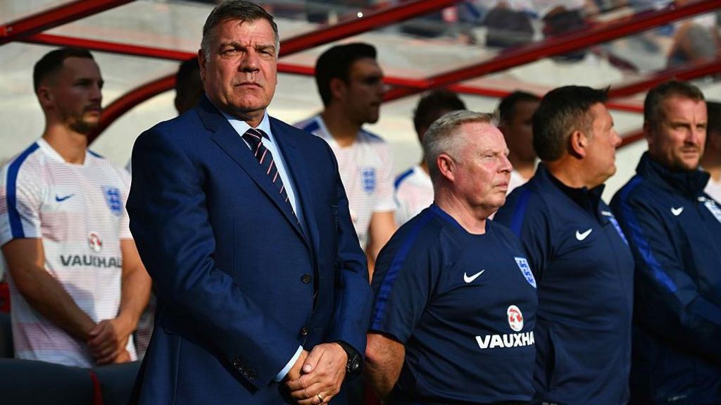 Sam Allardyce before his only England match in charge