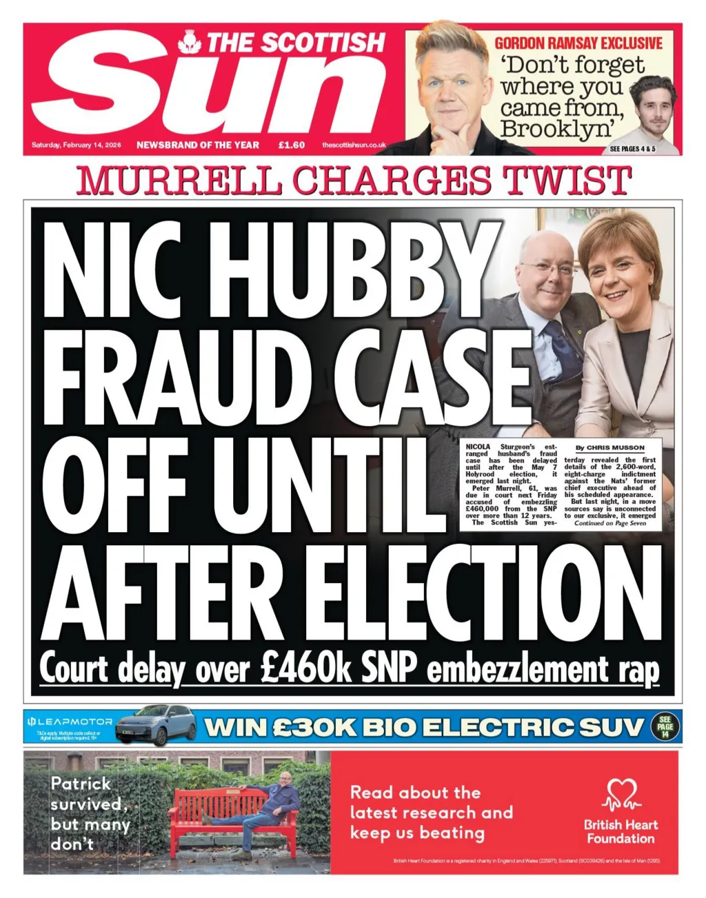 Periódicos de Escocia: El caso Murrell se retrasa y el gobierno demanda a los dentistas