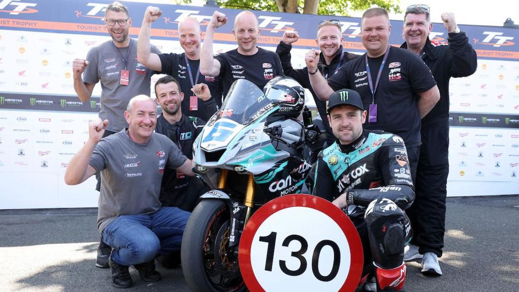 Michael Dunlop with his MD Racing team