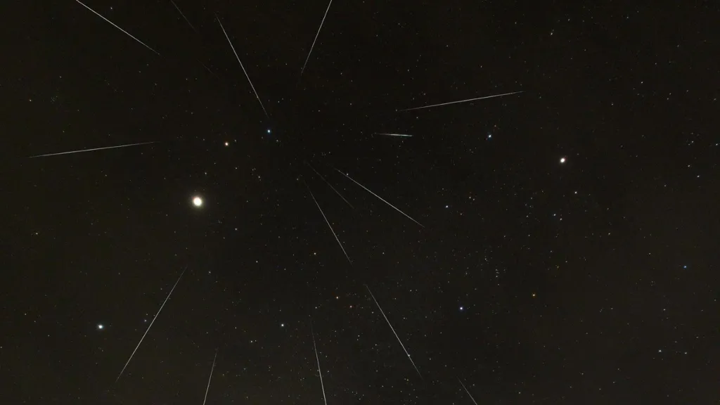 Photos of Geminid meteor shower, as captured from a nature retreat in southern Himachal Pradesh on December 13, 2025