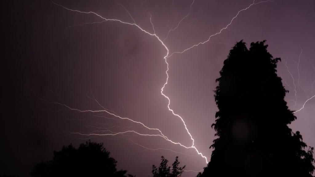 Lightning strike causes disruption on rail line