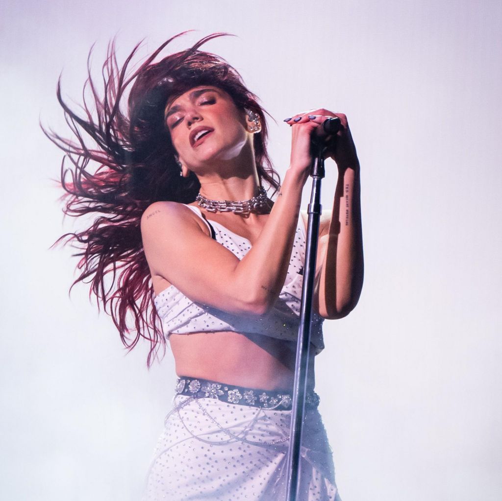 Dua Lipa at the Glastonbury Festival