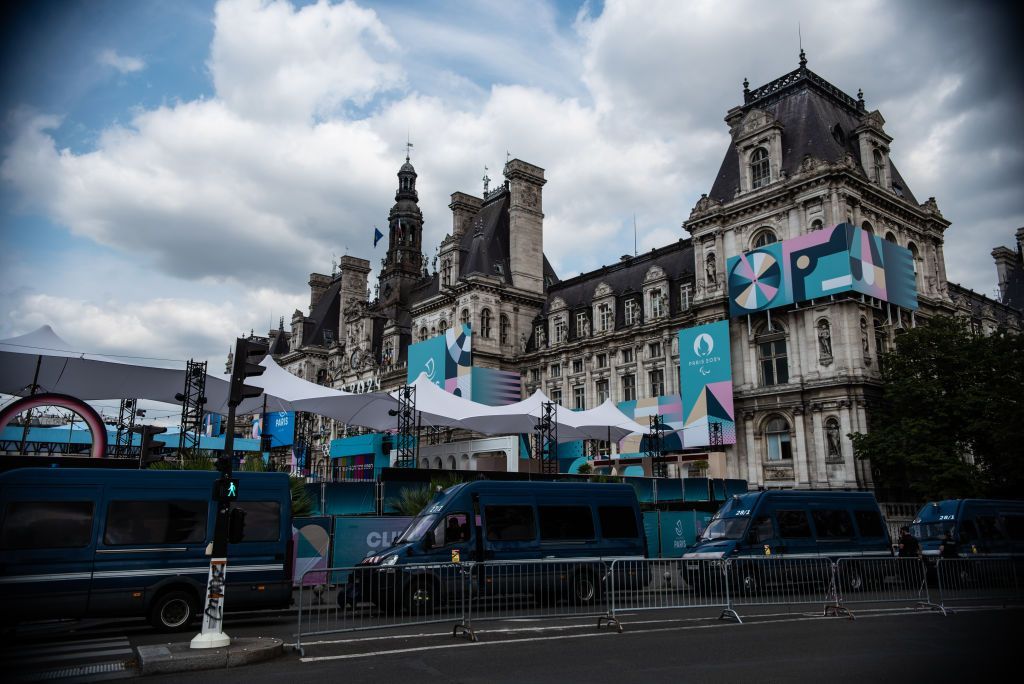 Fan park at Hotel de Ville in Paris