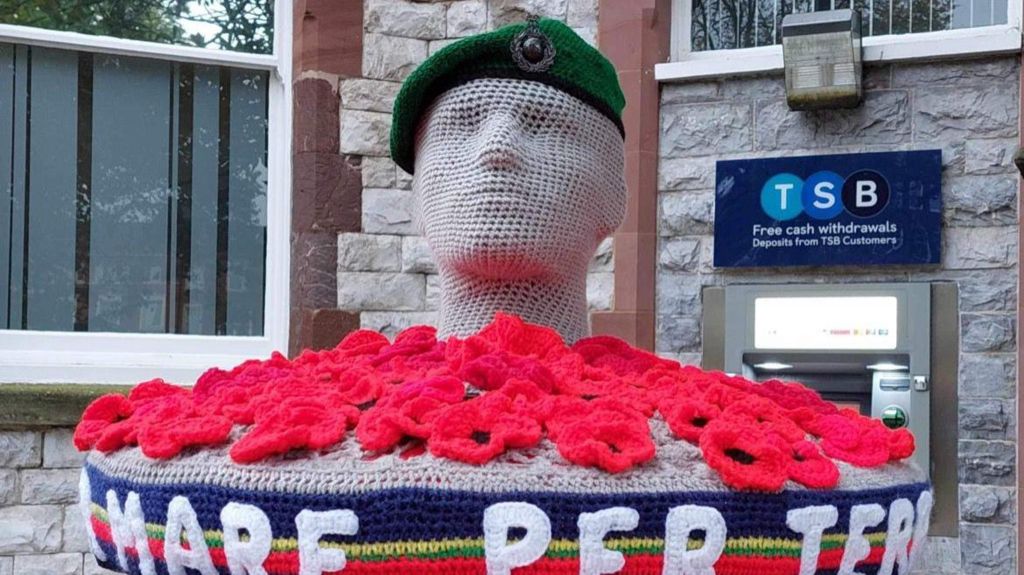 Royal Marines knitted tribute