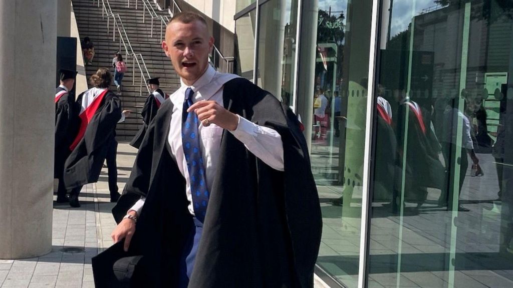 Jackson Peacock at his graduation