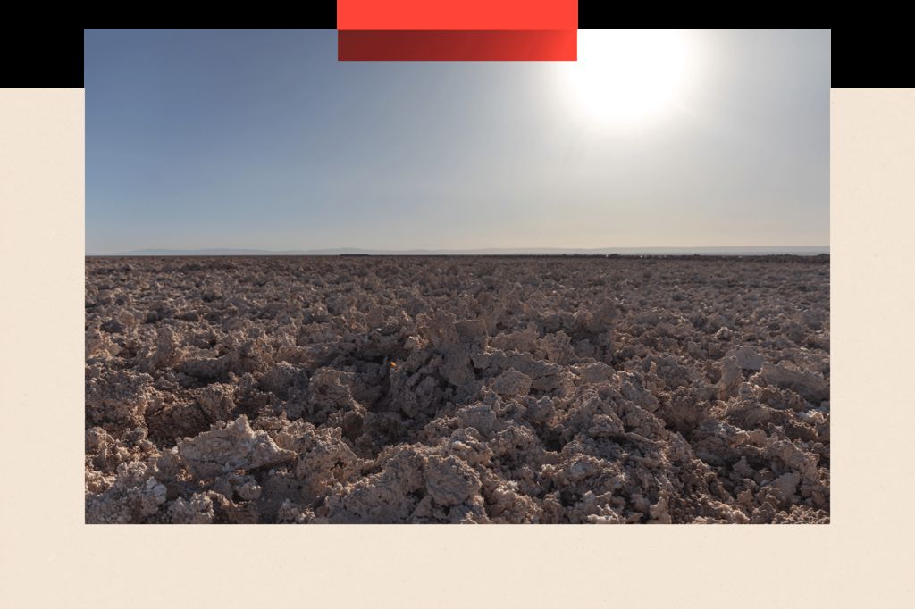 A view of the Salar de Atacama