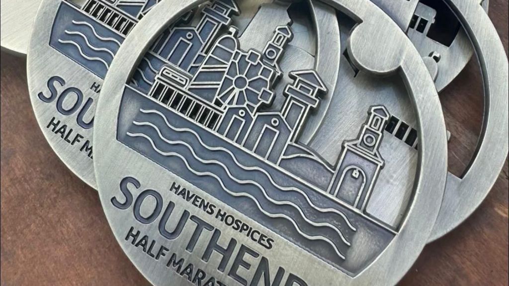 Medals for the half marathon