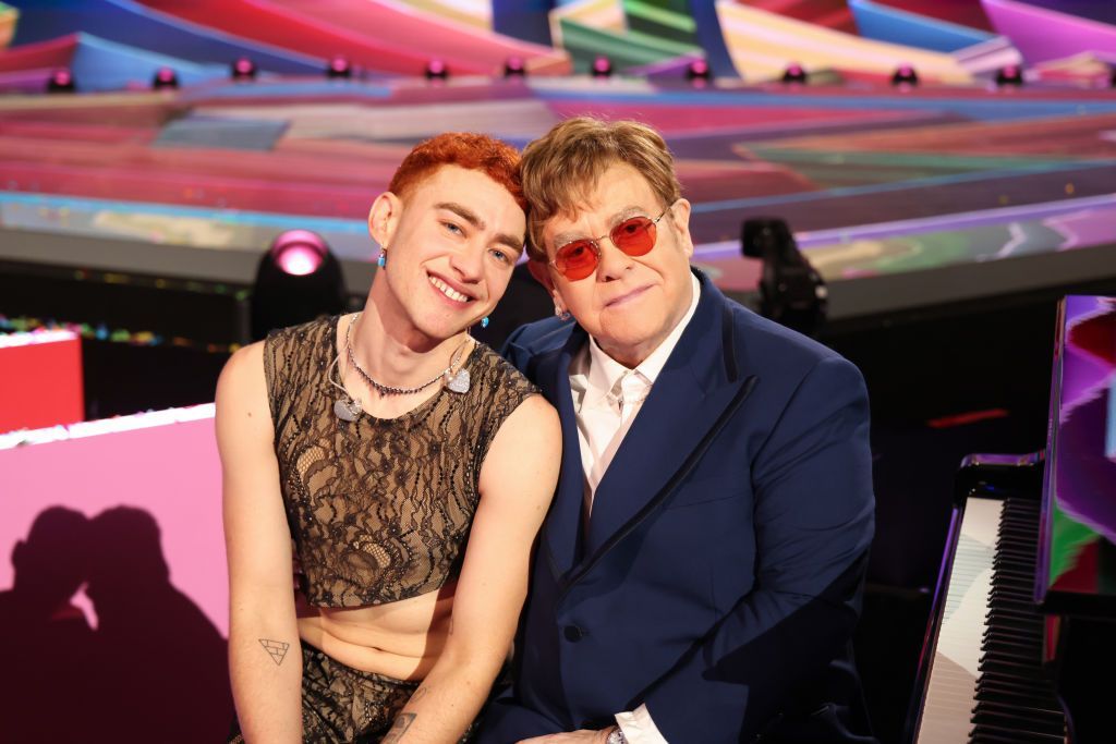 Olly Alexander and Sir Elton John at the 2021 Brit Awards