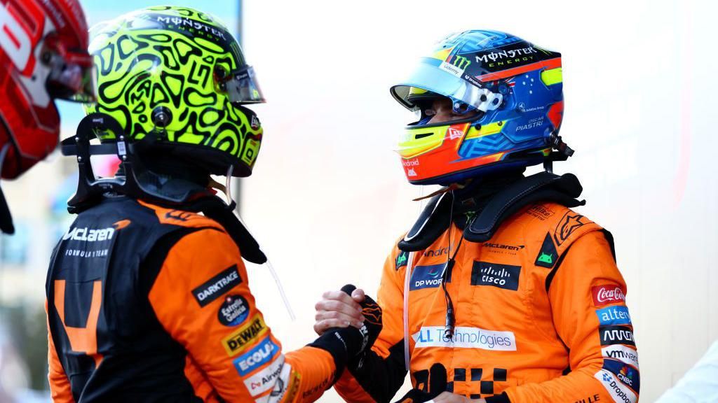 McLaren drivers Lando Norris and Oscar Piastri