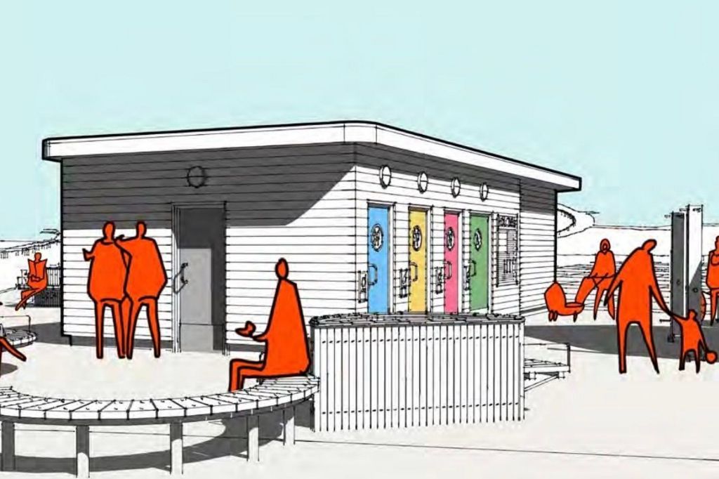 Artist's impression of the toilets