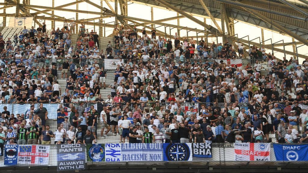 Albion supporters in Marseille