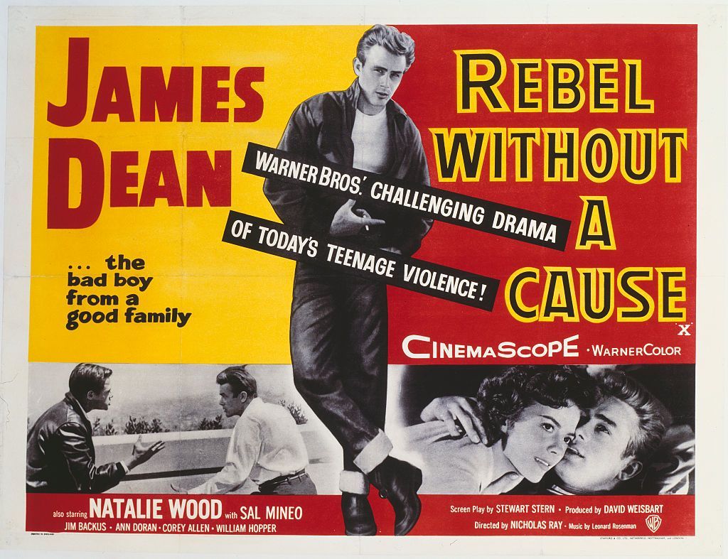 The promotional poster for Rebel Without A Cause