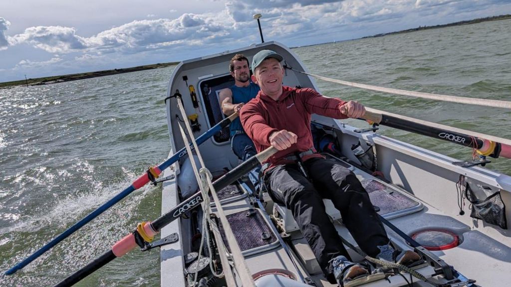 Josh Pearson and Dafydd Helps-Fursse rowing