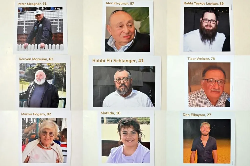 Photos of victims of the deadly shooting at Bondi Beach