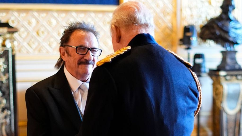 Mr. Paul Elliott, from Retford, Ambassador, Marie Curie, is made a Member of the Order of the British Empire by King Charles III at Windsor Castle. The honour recognises charitable service.