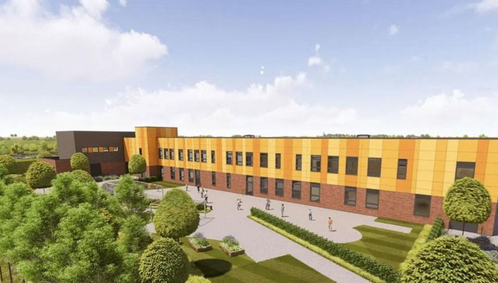 Artist's impression of school plans