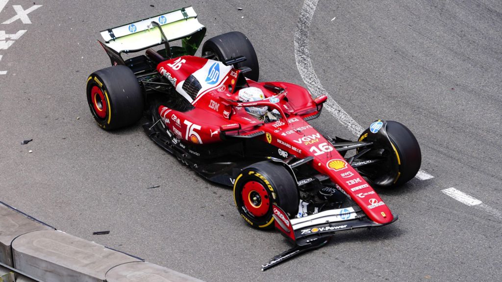 Leclerc fastest despite complaints and collision