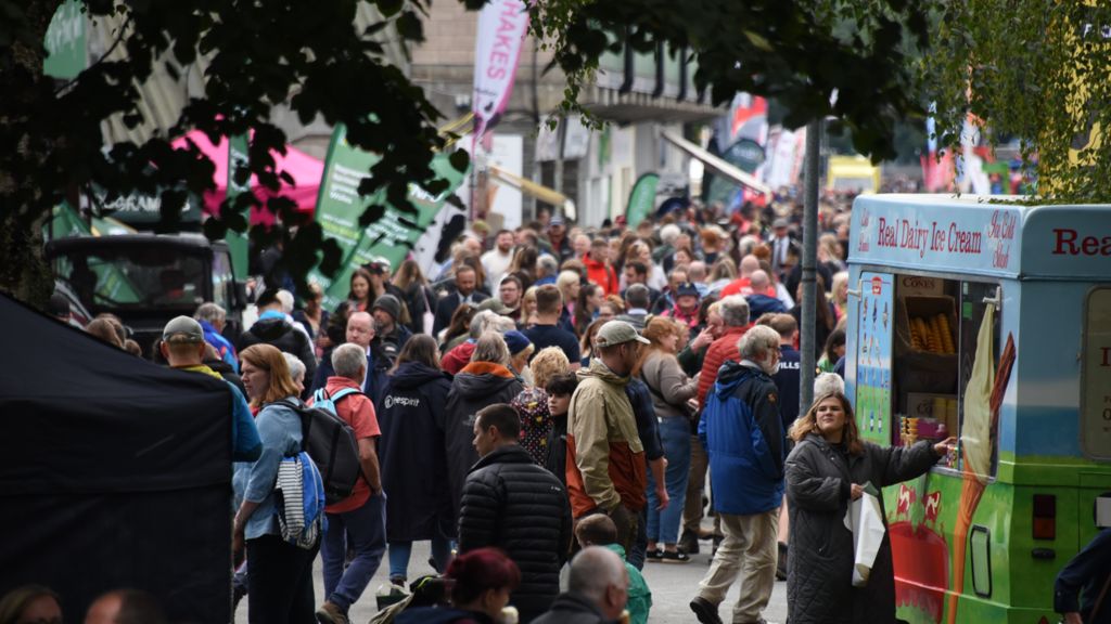 Crowds at the Royal Welsh Showground