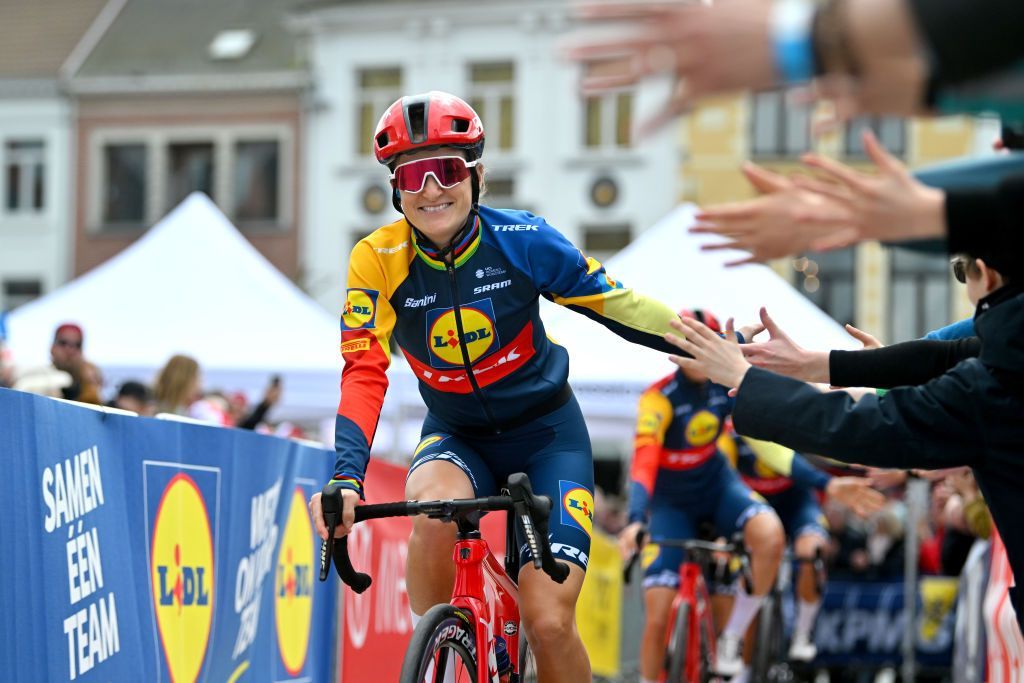 Former world road race champion Lizzie Deignan competes at the 10th La Vuelta Femenina 2024