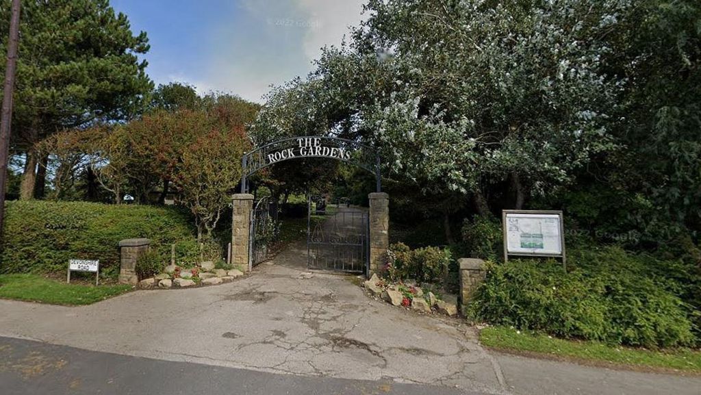 Entrance to the Rock Gardens park in Blackpool