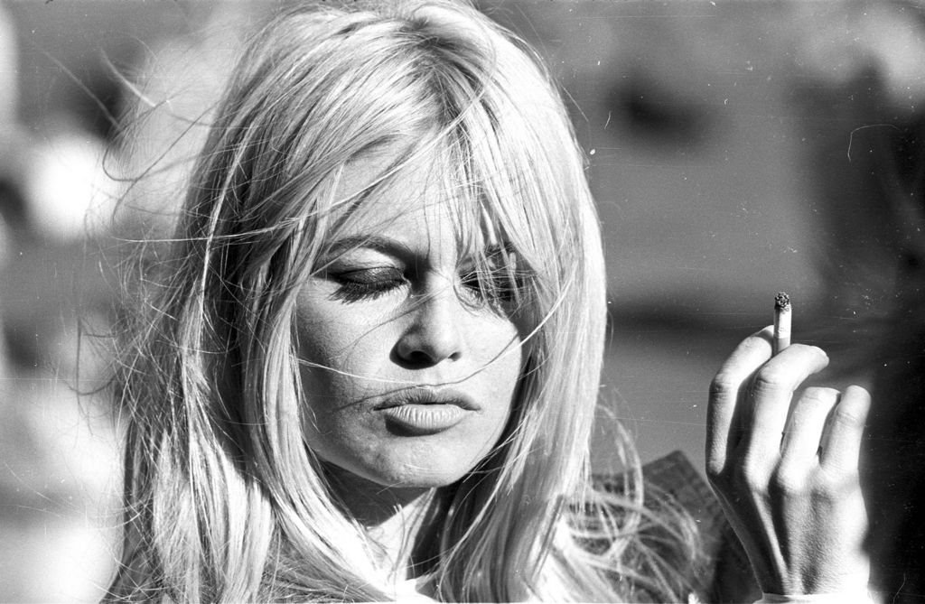 Bardot during the filming of 'Two Weeks in September' on the beach at Gullane, East Lothian, Scotland, September 1966
