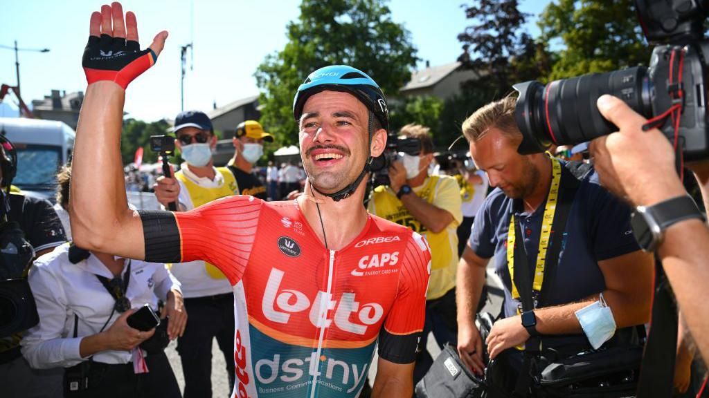 Victor Campenaerts previously won one Grand Tour stage, on the Giro d'Italia in 2021