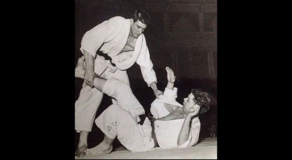 Michael Leigh and an opponent