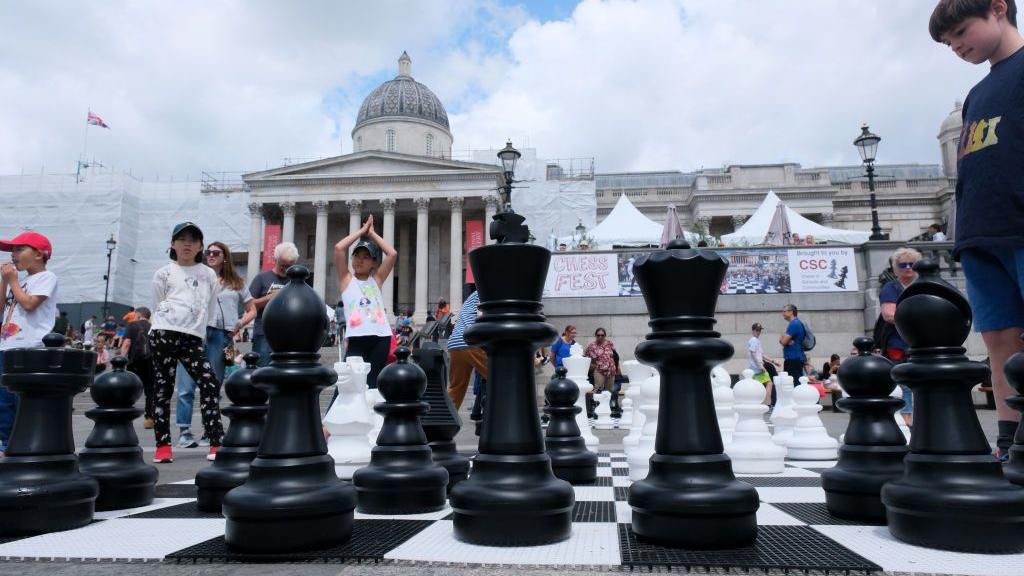 The ChessFest Chess festival in Trafalgar Square 2023.