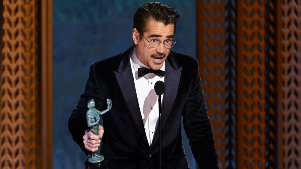 Colin Farrell at the 31st Screen Actors Guild Awards held at Shrine Auditorium and Expo Hall on February 23, 2025 in Los Angeles, California