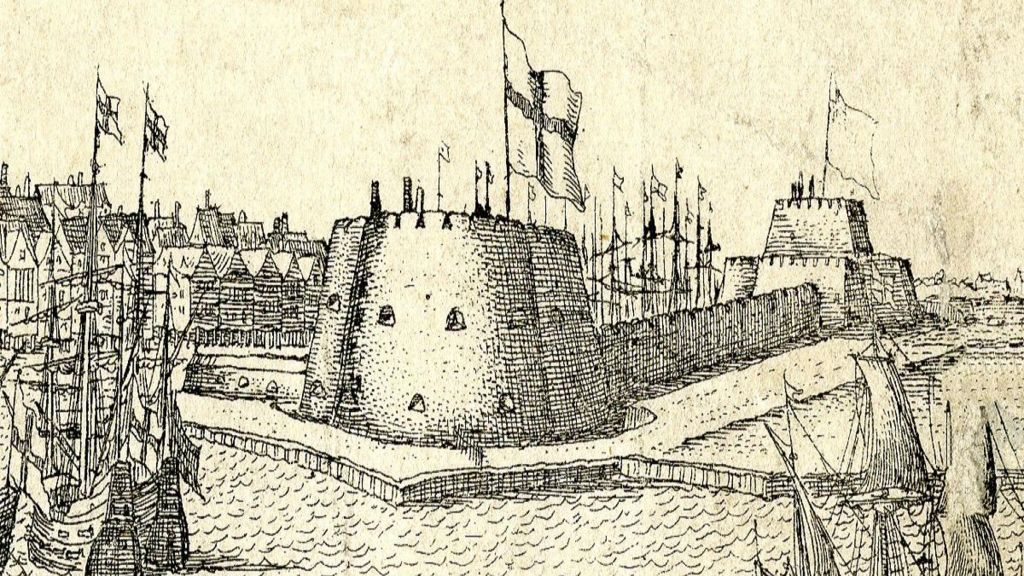 A drawing of the South Blockhouse in Hull