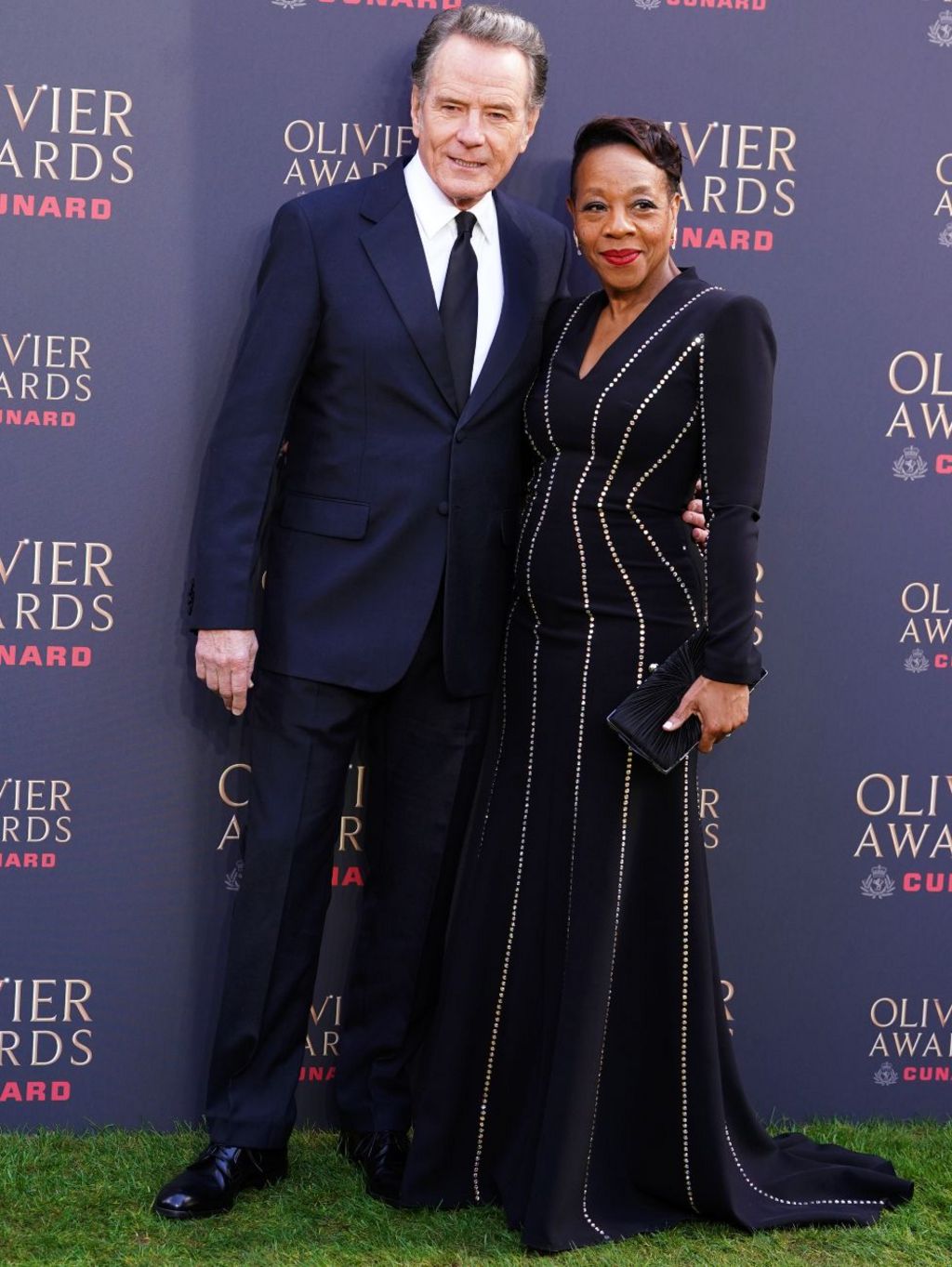 Bryan Cranston and Marianne Jean Baptiste attending The Olivier Awards at the Royal Albert Hall, London