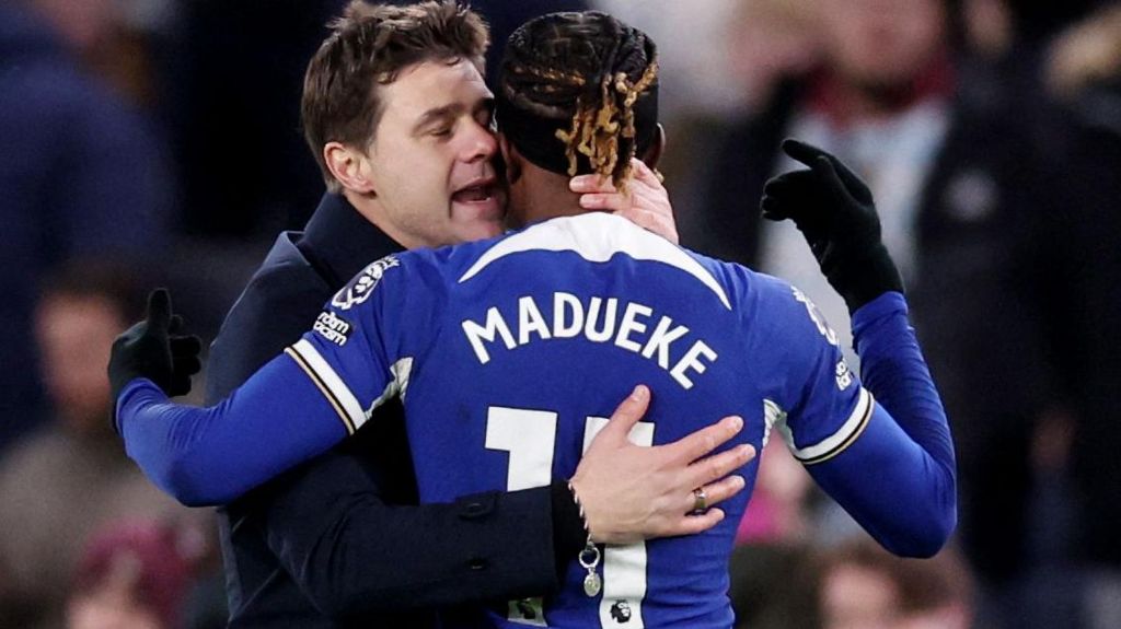 Chelsea boss Mauricio Pochettino is full of praise for winger Noni Madueke.
