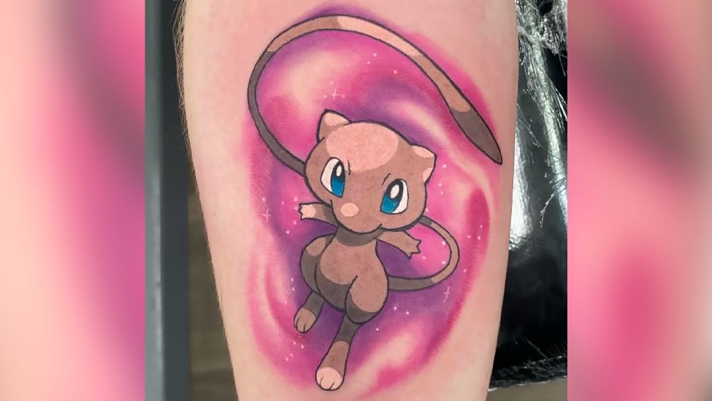 Pokémon inspires Stowmarket tattoo artist's charity challenge - BBC News
