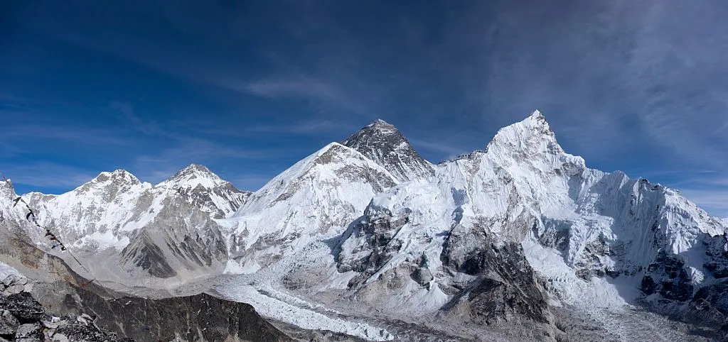 Mount Everest and Khumbu Glacier