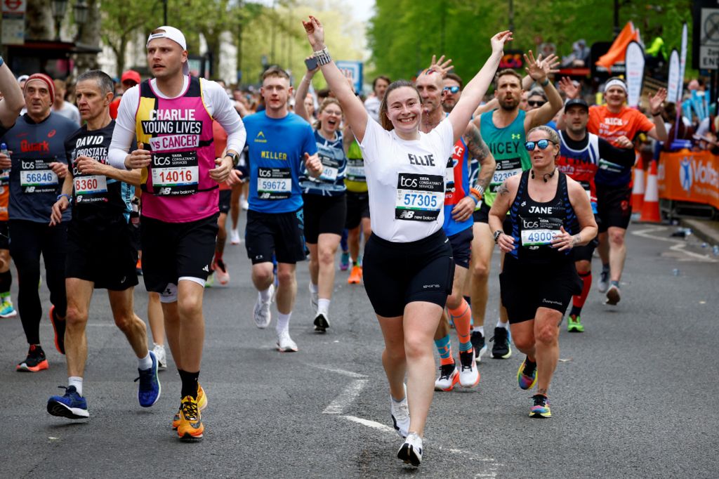 People taking part in London Marathon