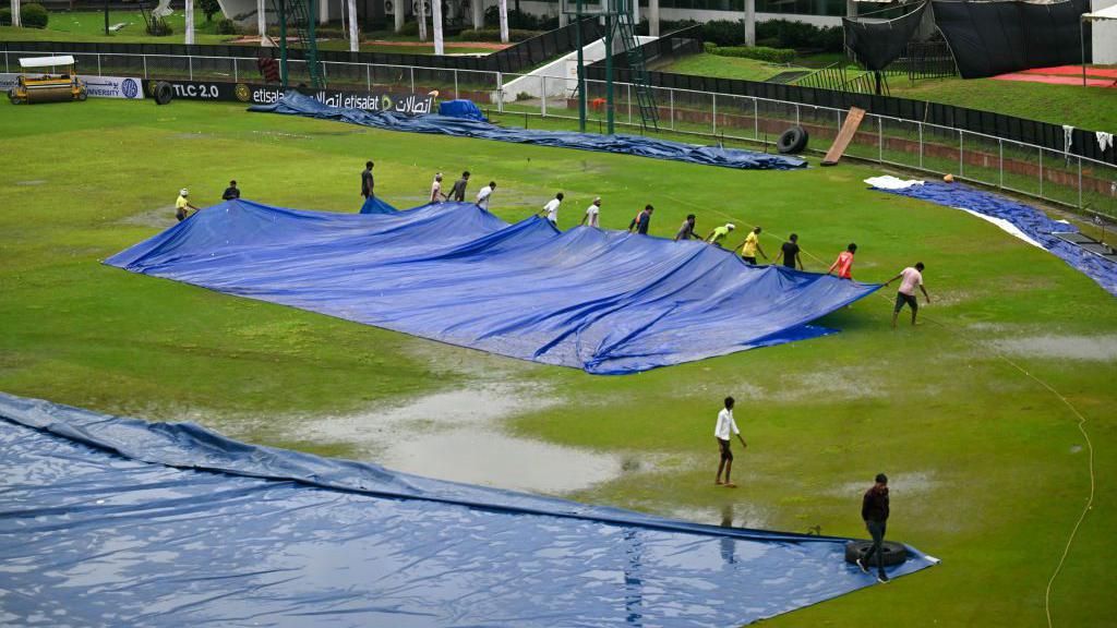 The covers being taken off at Greater Noida