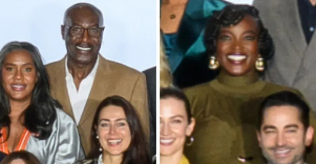 Delroy Lindo and Wunmi Mosaku in the Oscars class photo