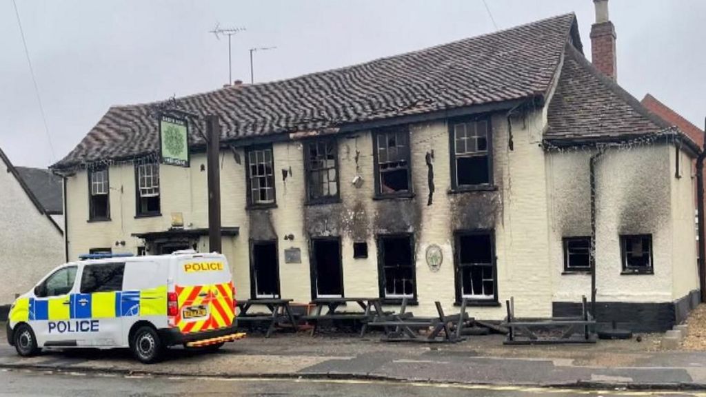 fire damaged pub