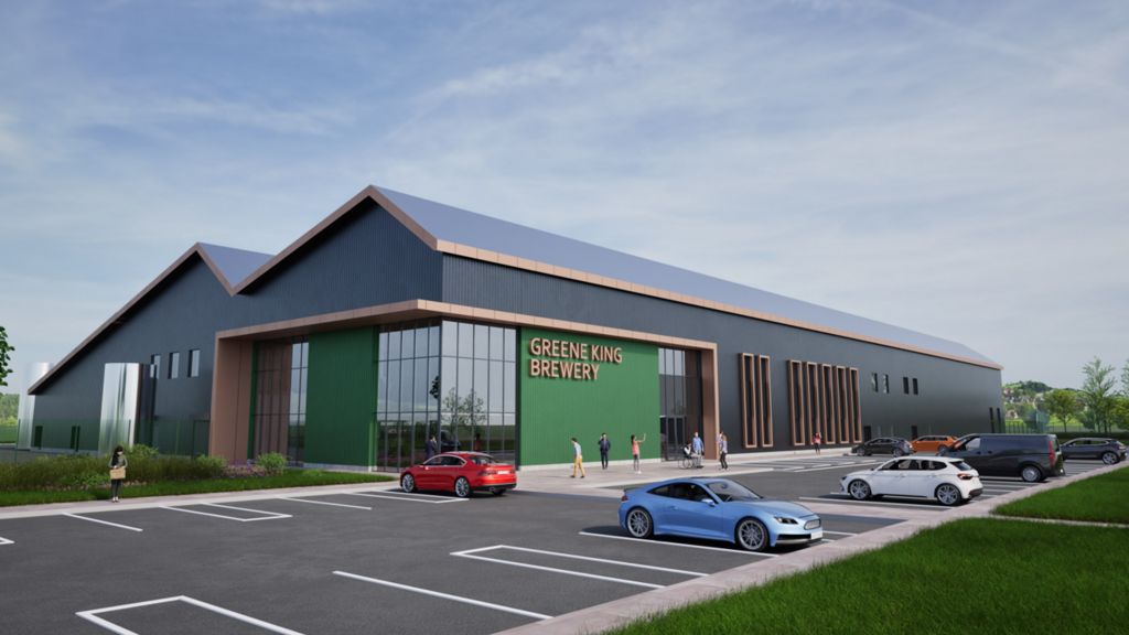 An artist's impression of the new Greene King brewery 