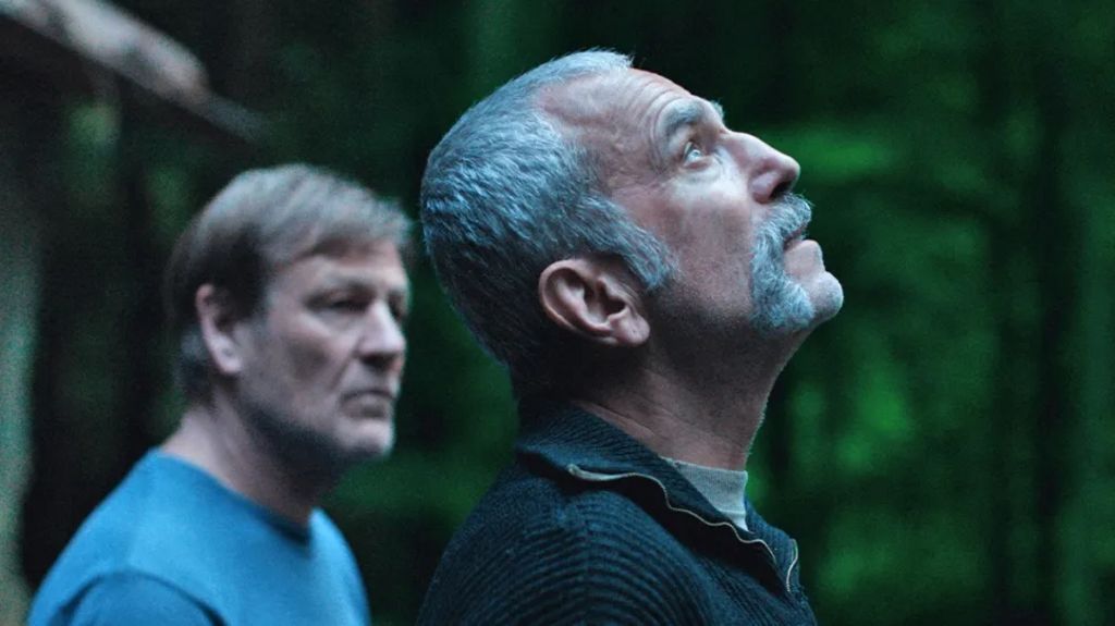 Daniel Day-Lewis in Anemone, looking to the sky